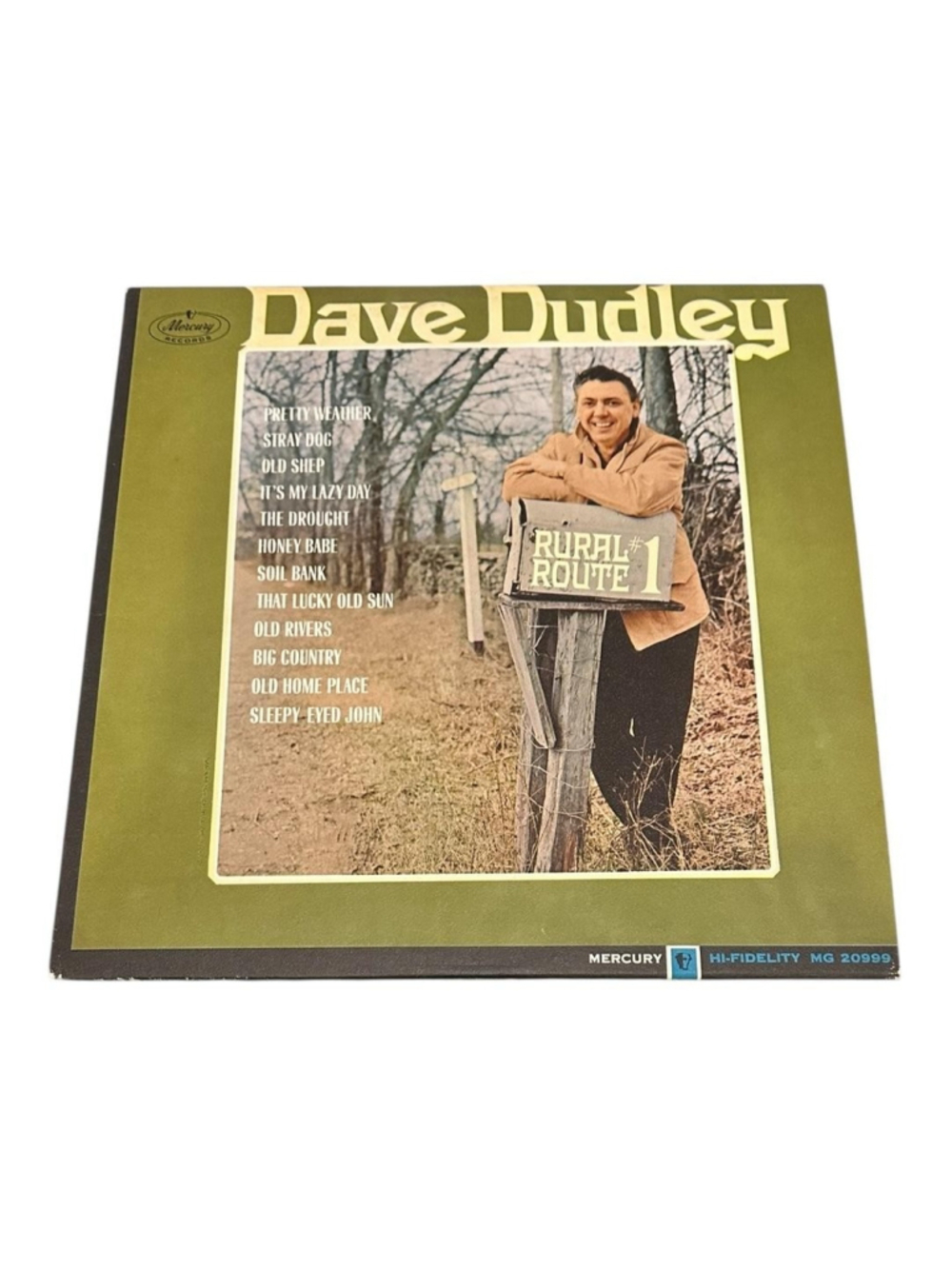 Vintage Dave Dudley Vinyl LP Rural Route No. 1 Mercury Country Black Canada